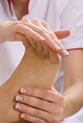 Chiropodist practicing biomechanics and orthotics at Brook Green Clinic Hammersmith